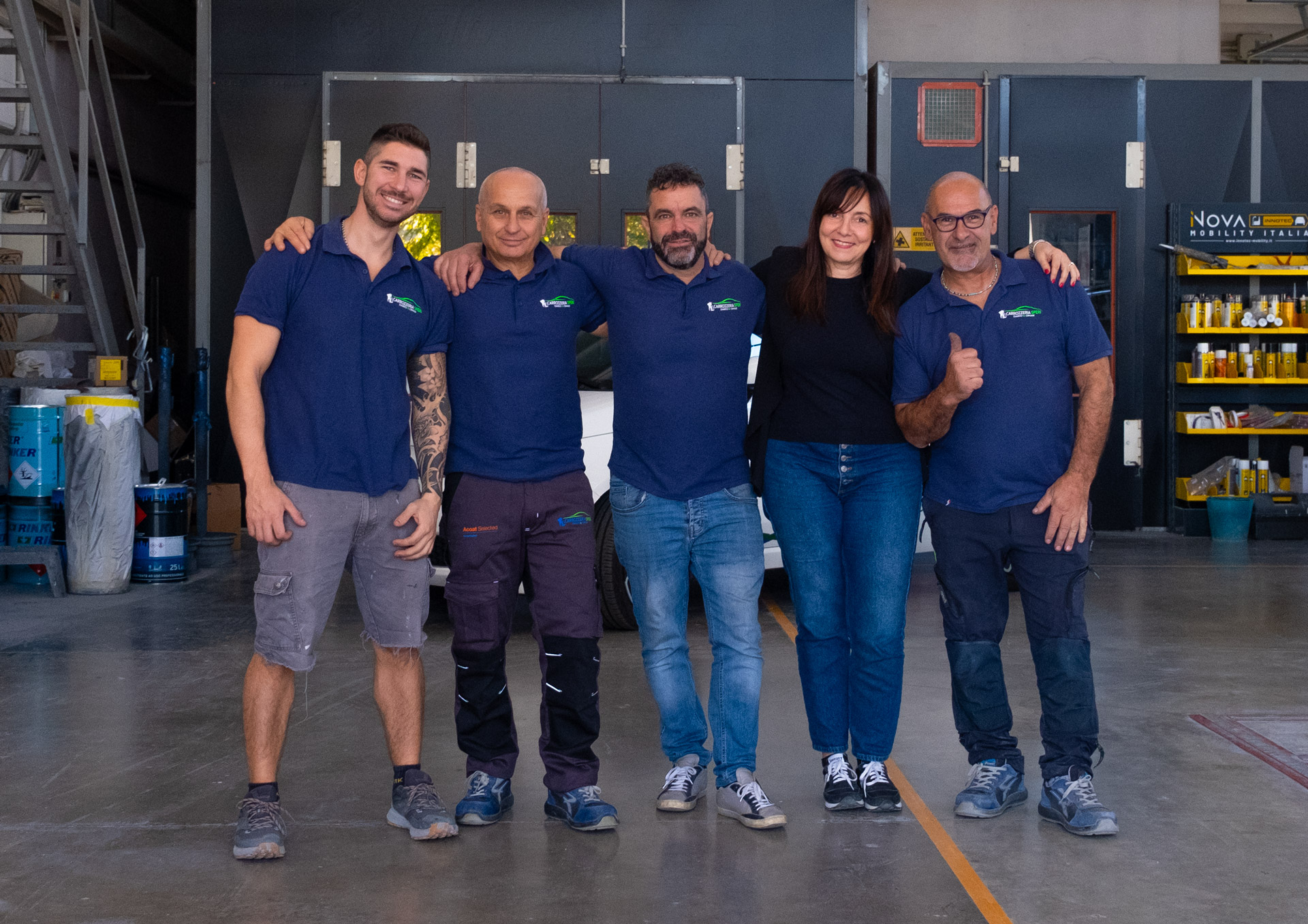 Staff della carrozzeria speri